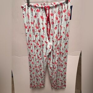 PILLOW TALK BEDTIME ESSENTIALS FLAMINGO PRINT PAJAMA BOTTOMS ONLY!! SIZE XL. NWT